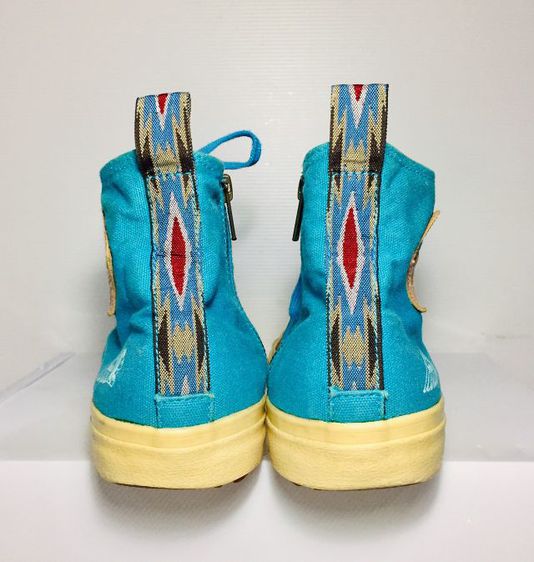 Indian shoes EU42 US8.5(27.2cm) ของแท้ มือ 2 made in China, รองเท้าหุ้มข้อผ้าใบสุดเท่ห์ แบรนด์ Indian พื้นเต็ม สวยมาก รูปที่ 12