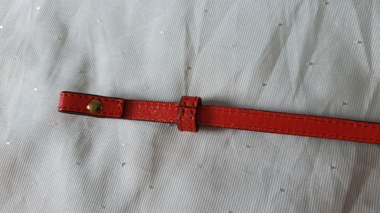 สายกระเป๋า สีแดงส้ม หนัง no 3 07 20200605 รูปที่ 7