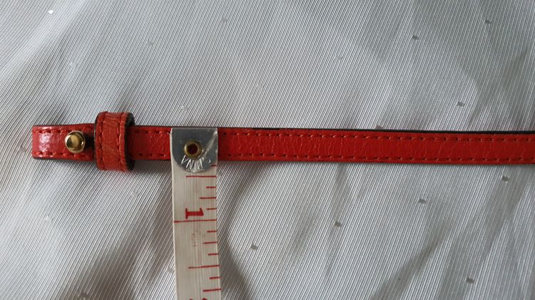 สายกระเป๋า สีแดงส้ม หนัง no 3 07 20200605 รูปที่ 5