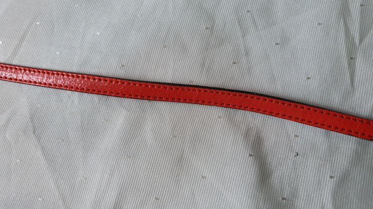 สายกระเป๋า สีแดงส้ม หนัง no 3 07 20200605 รูปที่ 8