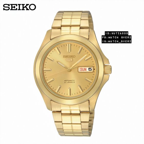 new seiko 5 automatic gold new💯‼️ รูปที่ 1