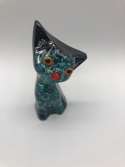 แมวประดับเปลือกหอย PAUA SHEIL made by Ariki New Zealand 