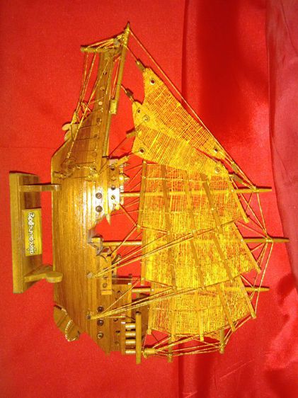 เรือสำเภาไม้มงคลไหมทอง รูปที่ 9