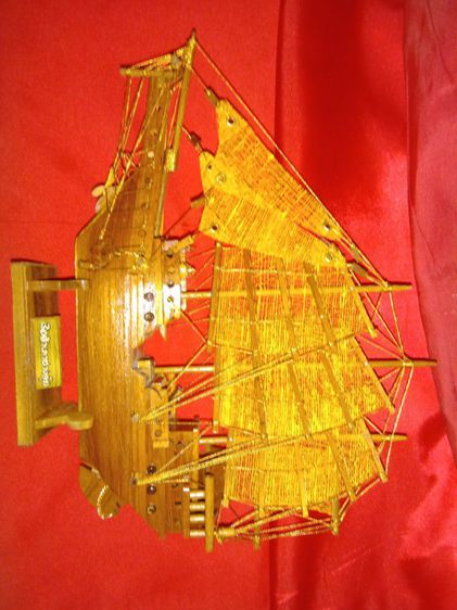 เรือสำเภาไม้มงคลไหมทอง รูปที่ 8