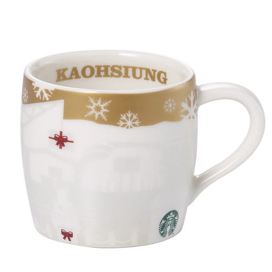 STARBUCKS Taiwan Starbucks 2014 City Mug 3oz GOLD RELIEF SET CHRISTMAS LIMITED EDITION ของแท้ รูปที่ 11