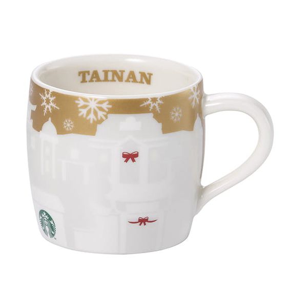 STARBUCKS Taiwan Starbucks 2014 City Mug 3oz GOLD RELIEF SET CHRISTMAS LIMITED EDITION ของแท้ รูปที่ 10