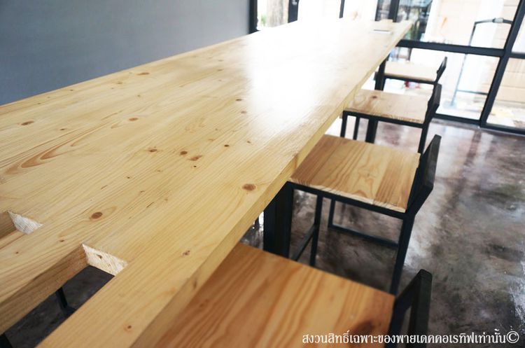 ชุดโต๊ะบาร์ไม้ Co-working บ้าน โรงแรม ร้านอาหาร คาเฟ่ งานมีดีไซน์เฉพาะ ในราคาผู้ผลิตโดยตรง รูปที่ 4