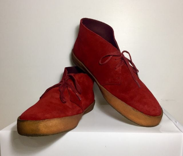 อื่นๆ รองเท้าผ้าใบ UK 8 | EU 42 | US 8.5 แดง Clarks ORIGINALS UK8 EU42(27.2cm) ของแท้ มือ 2, รองเท้า Clarks หนังแท้(Nubuck) พื้นเต็ม Genuine and Original สวยมาก ไม่มีตำหนิใดๆ