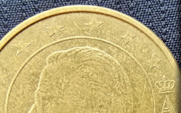 เหรียญ 50 cent euro 2002  Belgium error coiin รูปที่ 6