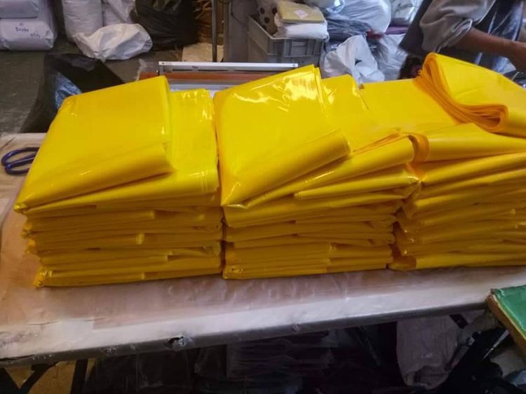 ม้วนพลาสติกปูบ่อ  ม้วน ใส สีชาถุงสี แบบต่าง รูปที่ 11