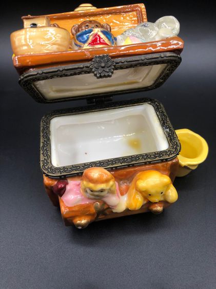 เซรามิคใส่ของยกขบวนสัตว์เปิดปิดได้  รูปที่ 6