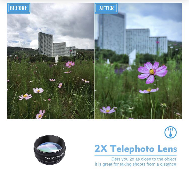 Len เลนส์กล้อง APEXEL ของแท้ มือถือ 10 in 1 Lens Kit ใช้กับมือถือ Iphone Samsung Galaxy รูปที่ 13