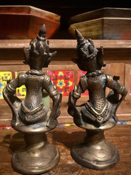 เทวดาพม่าทองเหลือง Burmese angels brass รูปที่ 9
