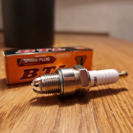 หัวเทียน BTL Platinum E6TJC 3 เขี้ยว (ชุด 1 หัว) บล๊อค 21 มอเตอร์ไซค์ 2 จังหวะ TUXEDO-110 RC-80 RC-100 MATE100 BELLE100 รูปที่ 5