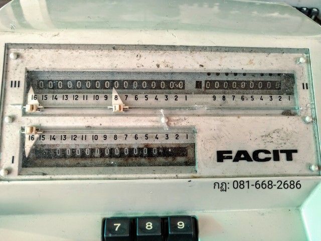 เครื่องคิดเลขของเก่า ของโบราณของ FACIT รูปที่ 5