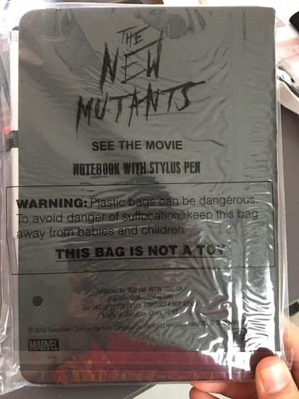 สมุดโน๊ตพร้อมปากกาหนังเรื่อง The New Mutants มิวแทนท์รุ่นใหม่ ลิขสิทธิ์แท้ Marvels รูปที่ 3
