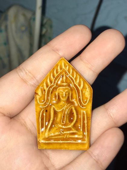 พระขุนแผนเคลือบ พิมพ์ใหญ่ฐานเตี้ย วัดบ้านกลิ้ง ปี 2551 เนื้อผงผสมเก่า สภาพสวย มีเนื้อหามวลสารจัดจ้าน สภาพสวย สมบูรณ์ พระเก่า ไม่ผ่านการใช้งา รูปที่ 10