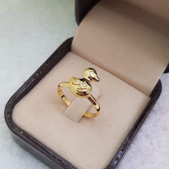 แหวนทอง แหวนเป็ดน้อยน่ารัก ทองเค 9เค 9k (งดต่อ) รูปที่ 6