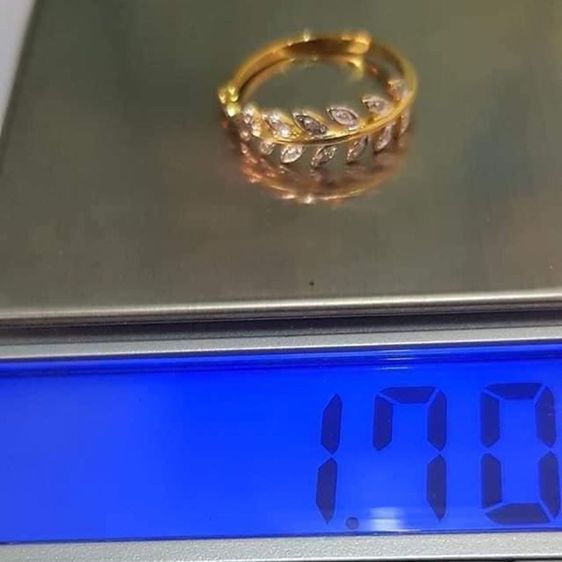 แหวนทอง แหวนใบมะกอกเกี่ยวทรัพย์ ทองเค 9เค 9k รูปที่ 5