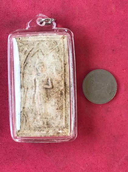 พระกรุวัดเงินคลองเตย พิมพ์ปางโปรดสัตว์ เนื้อผง พิมพ์พิเศษหายาก สภาพสวยมาก สมบูณ์ เก่า แท้ หายาก พร้อมเลี่ยมพลาสติก พุทธคุณ ปรากฏพุทธคุณเด่นด รูปที่ 4