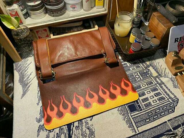 ซ่อมกระเป๋าหนัง เพ้นท์กระเป๋าหนัง สีย้อมหนัง รูปที่ 5