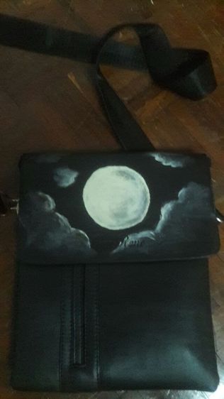 เพ้นท์กระเป๋าหนัง สีเพ้นท์หนัง สีเพ้นท์เสื้อ สีเพ้นท์ยีนส์ สีย้อมหนัง halo paint รูปที่ 10