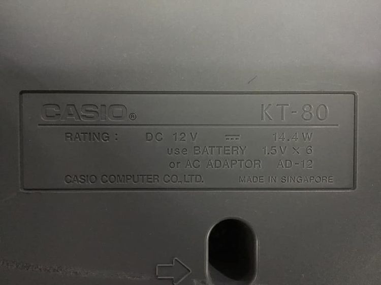 รหัสสินค้าKBX59 คีย์บอร์ด CASIO KT-80  สินค้าไม่พร้อมใช้งาน ( ต้องซ่อม ) รูปที่ 15