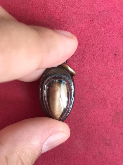 หมากทุย หลวงปู่เอียม วัดหนัง บางขุนเทียน อุดด้วยชันโรงใต้ดิน ปี 24xx ขนาดเล็ก ดูง่ายมาก แท้ สภาพเก่า แห้ง เลี่ยมพลาสติก พุทธคุณ และอนุภาพ มี รูปที่ 6