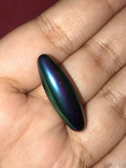 เหล็กไหล สีรุ้ง ขนาดประมาณ 1 นิ้ว สภาพสวย สมบูรณ์ เก่า แท้ หายาก เหล็กไหลเหล็กไหล 7 สีธาตุกายสิทธิ์บางทีหากเจ้าของบูชาให้ดี จะเปลี่ยนเป็นสีด รูปที่ 3