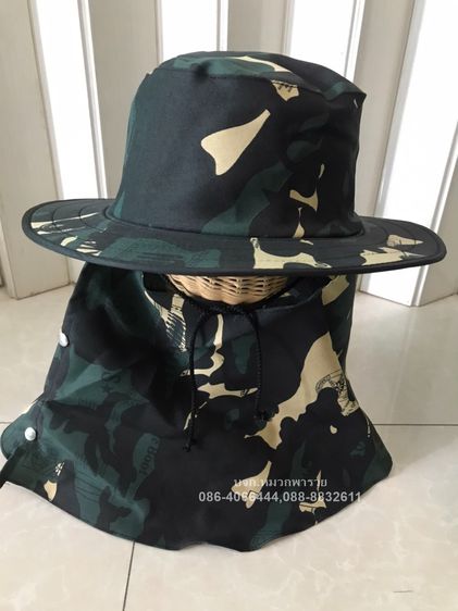 หมวกคลุมหน้า หมวกปีกคลุมหน้า หมวกปีกรอบ หมวกปีก รูปที่ 6