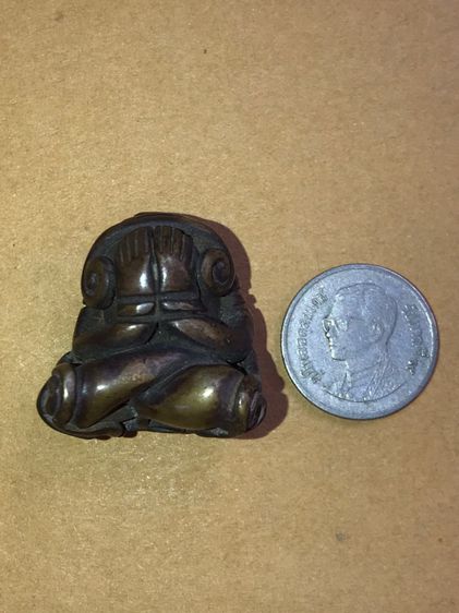 พระปิดตา ยันต์ยุ่ง สายใต้ ดอกจันทร์ที่เข่า 2 ดอก เนื้อทองผสม ขนาดใหญ่ สภาพสวยมาก  รูปที่ 7