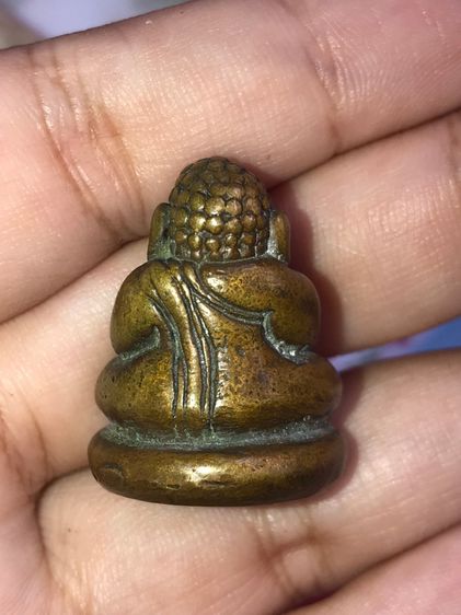 หล่อโบราณ พระสังกัจจายน์ มีกริ่ง หลวงพ่อเงิน วัดบางคลาน ยุคต้น เนื้อทองผสม ผิวสองสี ลักษณะ กลมมน อ้วน พุงพลุ้ย ศิลปะสวยงาม เก่า แท้ แปลก หาย รูปที่ 7