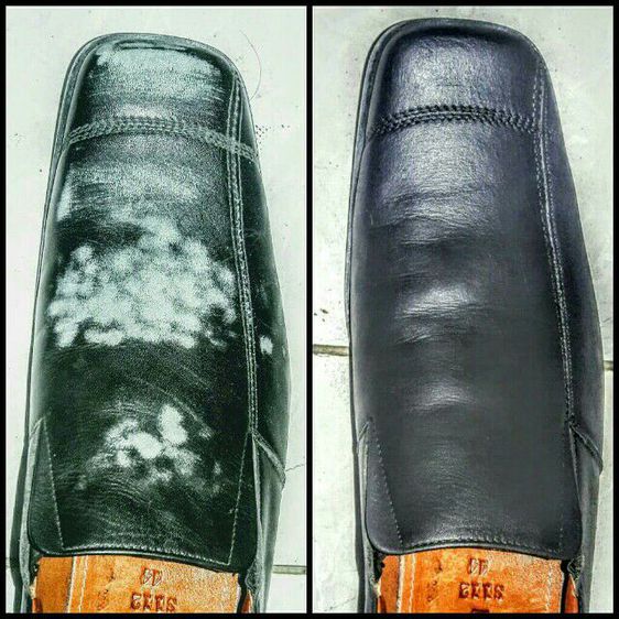 ซ่อมเสื้อหนังถลอก กระเป๋าหนังถลอก รองเท้าพยาบาลถลอก สีย้อมหนัง halo paint รูปที่ 9