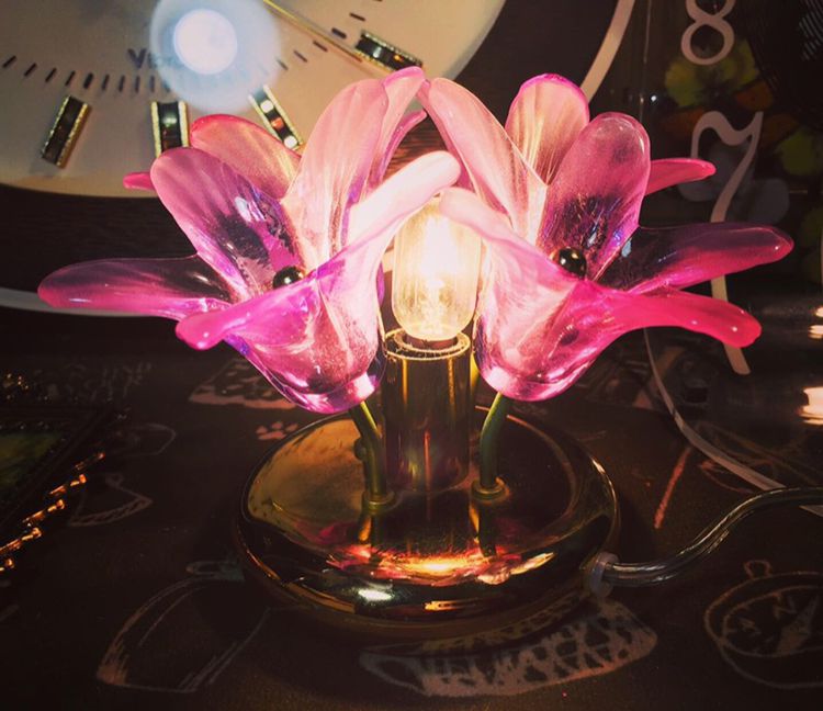 vintage Crystal Lamp 80sสวยงามสมบูรณ์🎌🛋 รูปที่ 2