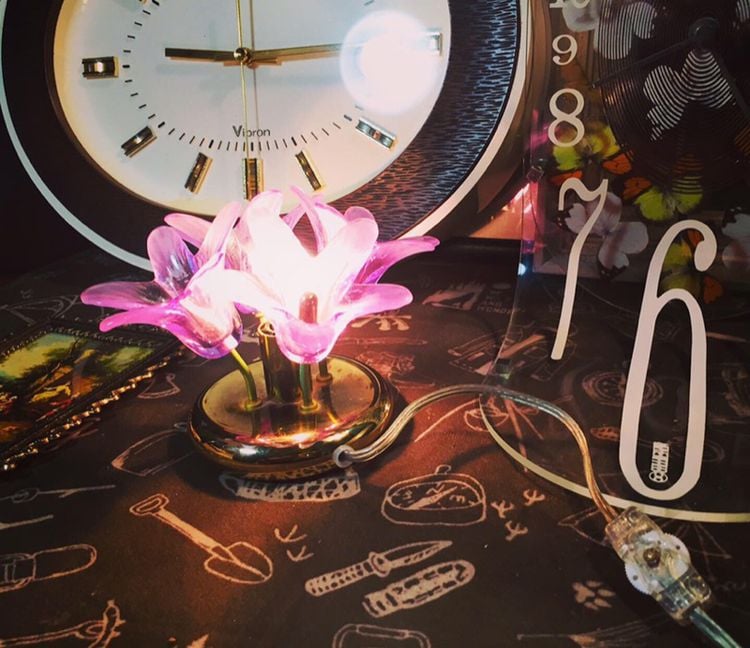vintage Crystal Lamp 80sสวยงามสมบูรณ์🎌🛋 รูปที่ 1