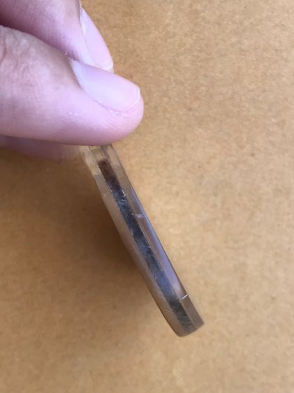 เหรียญหลวงพ่อคุ้ย พิมพ์หน้าแก่ วัดหญ้าไทร จ.นนทบุรี รุ่นแรก ปี พ.ศ.2464 เนื้อทองแดง สภาพเลี่ยมกรอบเก่าปิดหน้าหลัง สภาพเก่าเก็บ เก่า แท้ หายา รูปที่ 3