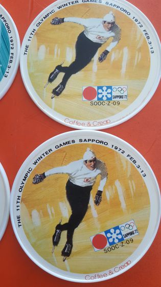 จานรองแก้วงานสะสม( โอลิมปิกเกมส์ซัปโปโร 1972) รูปที่ 4