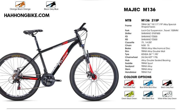 จักรยานเสือภูเขา Trinx รุ่น M136 (26 นิ้ว)