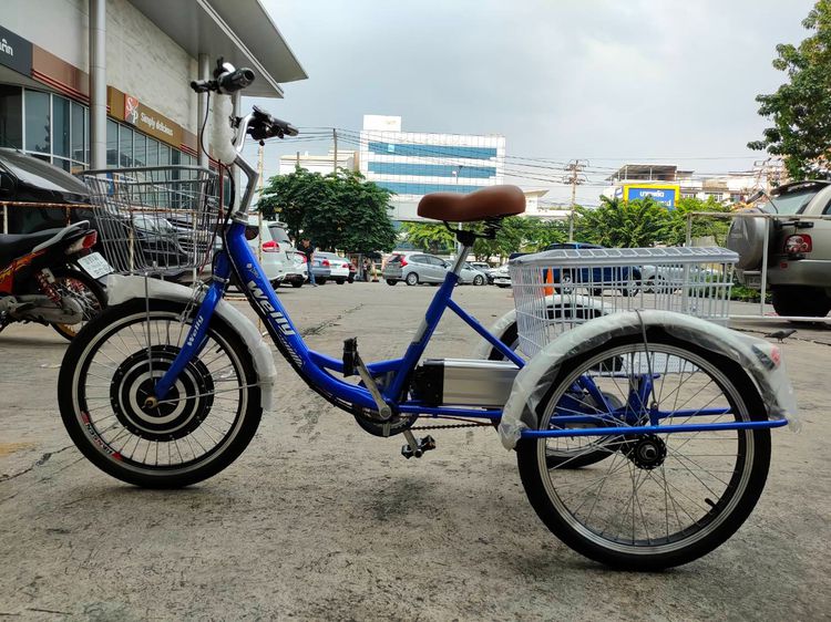 จักรยานสามล้อไฟฟ้า บิดได้ ปั่นได้ ยี่ห้อ welly มาเซ็ทเปนระบบไฟฟ้า  มอเตอร์ 500w.  36v  8 amh. บิดได้ประมาณ 30-35 กม. ความเร็วประมาณ 25 กมต่อ รูปที่ 3