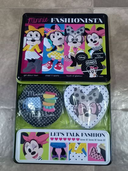 กล่องเหล็ก Minnie Fashionista ลิขสิทธิ์แท้จาก Disney รูปที่ 1