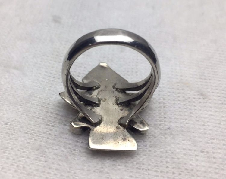 Vintage Old Pawn Zuni Knifewing Sterling Silver Ring  รูปที่ 9