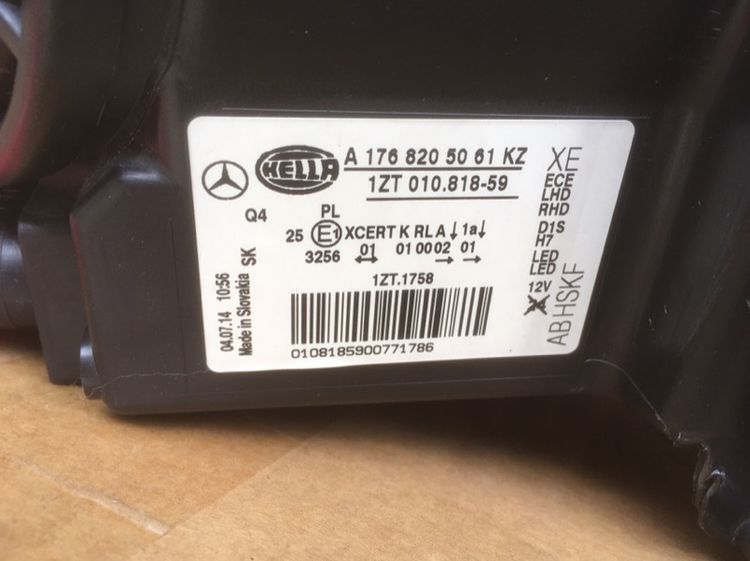 ไฟหน้าเบนซ์ w176 AMG แท้มือสองญี่ปุ่น รูปที่ 4