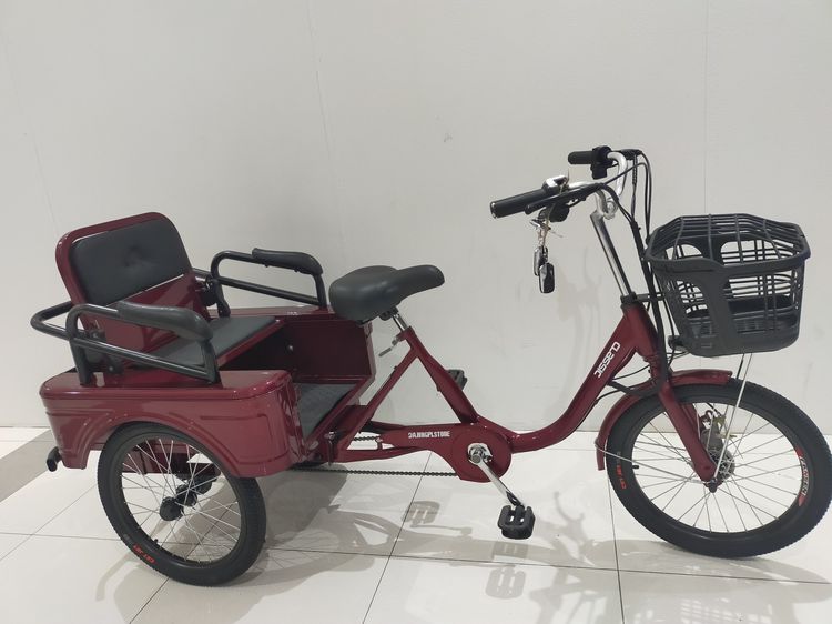 จักรยานสามล้อไฟฟ้า ปรับที่นั่งเปนกระบะได้  3 ระบบในคันเดียว (บิดได้  ปั่นปกติ  ปั่นไฮบริด)  ขับสนุกปลอดภัยไม่คว่ำ 3ระบบในคันเดียว บิดได้ ปั่ รูปที่ 2
