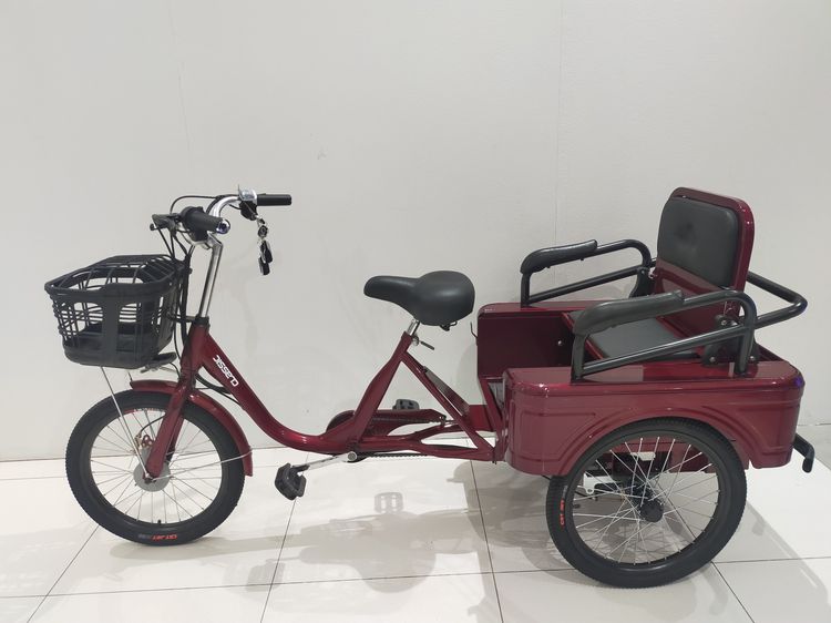 จักรยานสามล้อไฟฟ้า ปรับที่นั่งเปนกระบะได้  3 ระบบในคันเดียว (บิดได้  ปั่นปกติ  ปั่นไฮบริด)  ขับสนุกปลอดภัยไม่คว่ำ 3ระบบในคันเดียว บิดได้ ปั่ รูปที่ 12
