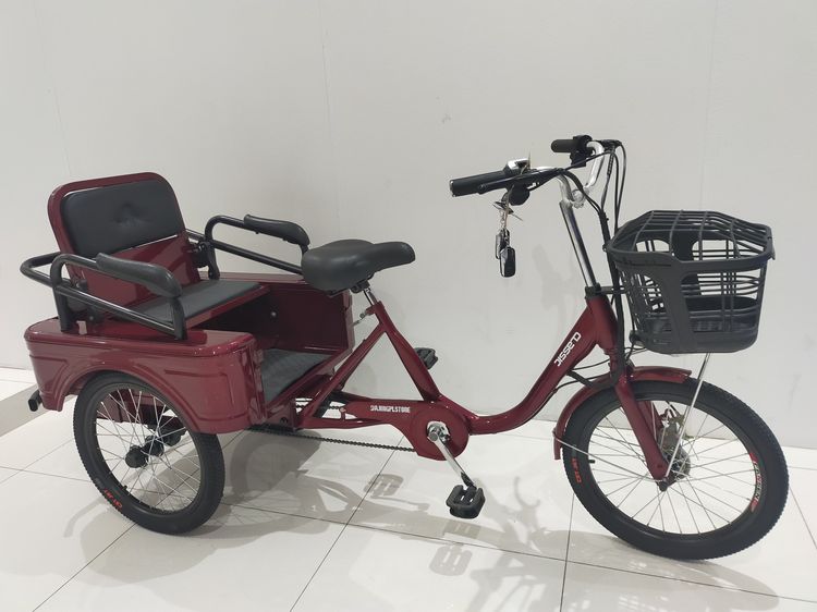 จักรยานสามล้อไฟฟ้า ปรับที่นั่งเปนกระบะได้  3 ระบบในคันเดียว (บิดได้  ปั่นปกติ  ปั่นไฮบริด)  ขับสนุกปลอดภัยไม่คว่ำ 3ระบบในคันเดียว บิดได้ ปั่ รูปที่ 5