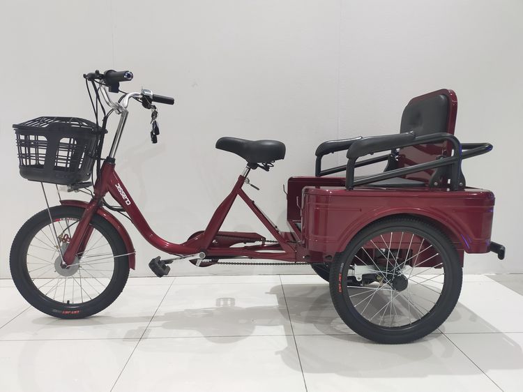 จักรยานสามล้อไฟฟ้า ปรับที่นั่งเปนกระบะได้  3 ระบบในคันเดียว (บิดได้  ปั่นปกติ  ปั่นไฮบริด)  ขับสนุกปลอดภัยไม่คว่ำ 3ระบบในคันเดียว บิดได้ ปั่ รูปที่ 13