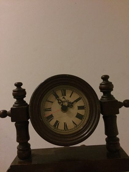 นาฬิกาตั้งโต๊ะโบราณ ไม้เก่า รูปที่ 2