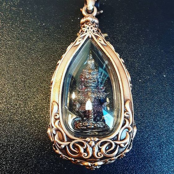 ท้าวเวสสุวรรณวัดแสงแก้วโพธิญาณพร้อมกรอบพุทธศิลป์ รูปที่ 15