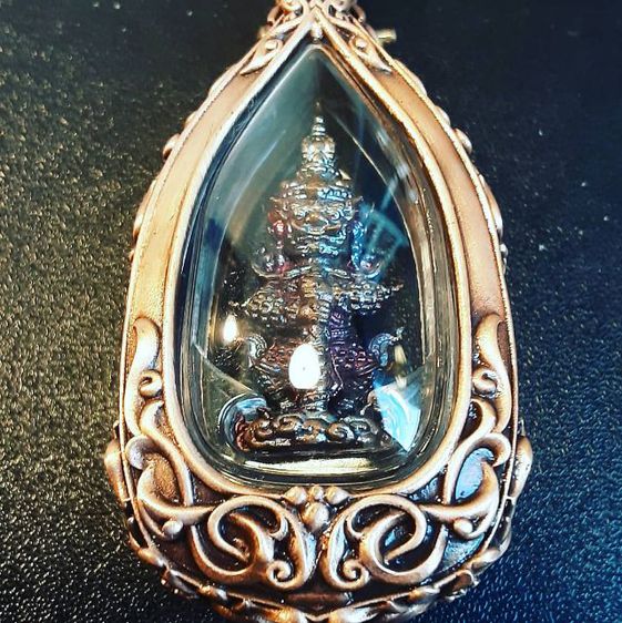 ท้าวเวสสุวรรณวัดแสงแก้วโพธิญาณพร้อมกรอบพุทธศิลป์ รูปที่ 18