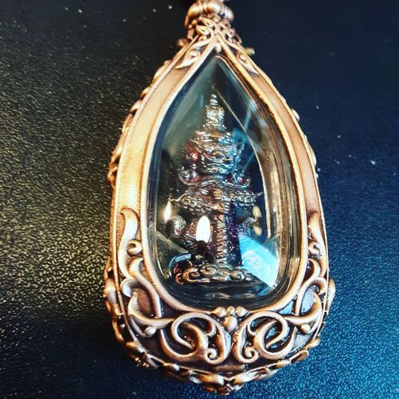 ท้าวเวสสุวรรณวัดแสงแก้วโพธิญาณพร้อมกรอบพุทธศิลป์ รูปที่ 17